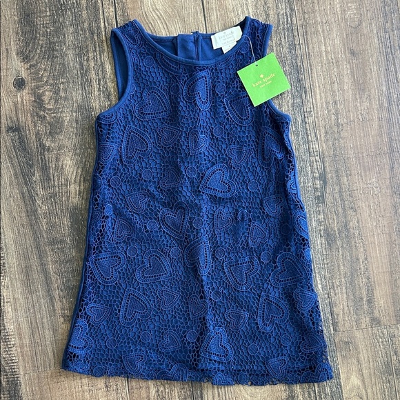 kate spade Navy Blue Lace Kids Dress - Picture 1 of 5